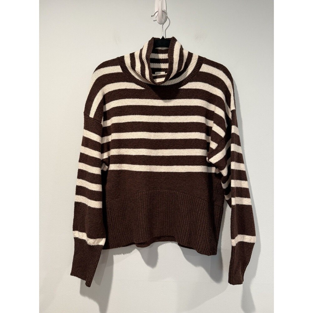 A New Day Striped Sweater Womens Small Stretch Travel Vacation Work Office